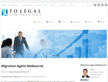 Tablet Screenshot of migrationagentmelbourne.com.au
